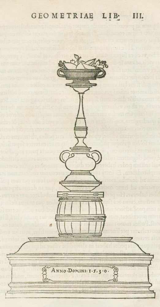 Dürer,A.Institutionum geometricarum libri IV. 4 Tle. in 1 Bd. Paris, Christian Wechel 1535. 4°. - Image 3 of 3