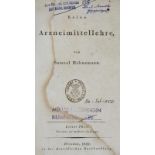 Hahnemann,S.Reine Arzneimittellehre. 2. verm. Aufl. 6 Bde. Drsdn., Arnold 1822-27. Mod. Hldrbde