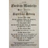 Münster.Fürstliche Münstersche in vier Theile eingetheilte Eigenthums- Ordnung. Münster, Kördin