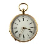 Revue Thommen Taschenuhr,14k. Gelbgold. Damentaschenuhr mit Schlüsselaufzug (Schlüssel fehlend)