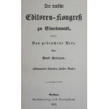 Heinzen,K.Der teutsche Editoren-Kongreß zu Cincinnati, oder Das gebrochene Herz. Boston, Selbst