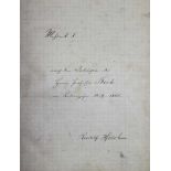 Sammlungvon 4 Schriften Vorlesungsabschriften u.ä. Deutsche Handschrift auf Papier, (um 1880).