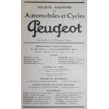 Peugeot.Voiture 10 HP. Type 163 B.S. Brochure descriptive. Beaulieu, Impr. Peugeot (ca. 1923).