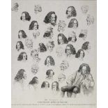Voltairein zahlreichen Variationen. Kupferstich v. 1780. Fol.
