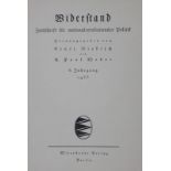 Widerstand.Zeitschrift für nationalrevolutionäre Politik. Hrsg. v. E.Niekisch u. P.Weber. Jg. 8