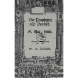 Luther,M.Die Propheten alle Deudsch. Bd. 2 (v.2). Reprint d. Ausg. Wittenberg, Lufft 1534. (Lpz
