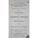 Fries,C.J.Abhandlung von der Umkehrung oder eigentlichen Inversion der Gebärmutter. Münster, Wa