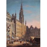 Oldfield, John Edwin(England, ca. 1790-1860). Stadhuis am Grote Markt (Rathaus am Marktplatz).