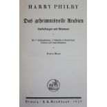 Philby,H.Das geheimnisvolle Arabien. Entdeckungen und Abenteuer. 2 Bde. Lpz., Brockhaus 1925. M