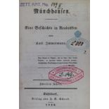 Immermann,K.Münchhausen. Eine Geschichte in Arabesken. Bde. 1-3 (von 4). Düsseldorf, Schaub 183