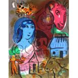 Chagall, Marc(1887 Peskowatik b. Witebsk - Saint-Paul-de-Vence 1985). Farblithogr. aus Hommage