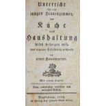 (Morgenstern,J.C.).Unterricht für ein junges Frauenzimmer das Küche und Haushaltung selbst beso