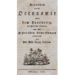 Xenophon.Von der Oeconomie oder dem Hauswesen. Tbg., o.Dr. 1778. 1 Bl., 190 S. - +Angebunden: D