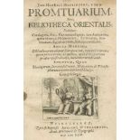 Hottinger,J.H.Promtuarium; sive, Bibliotheca orientalis: exhibens catalogum... Hdbg., Wyngaerde