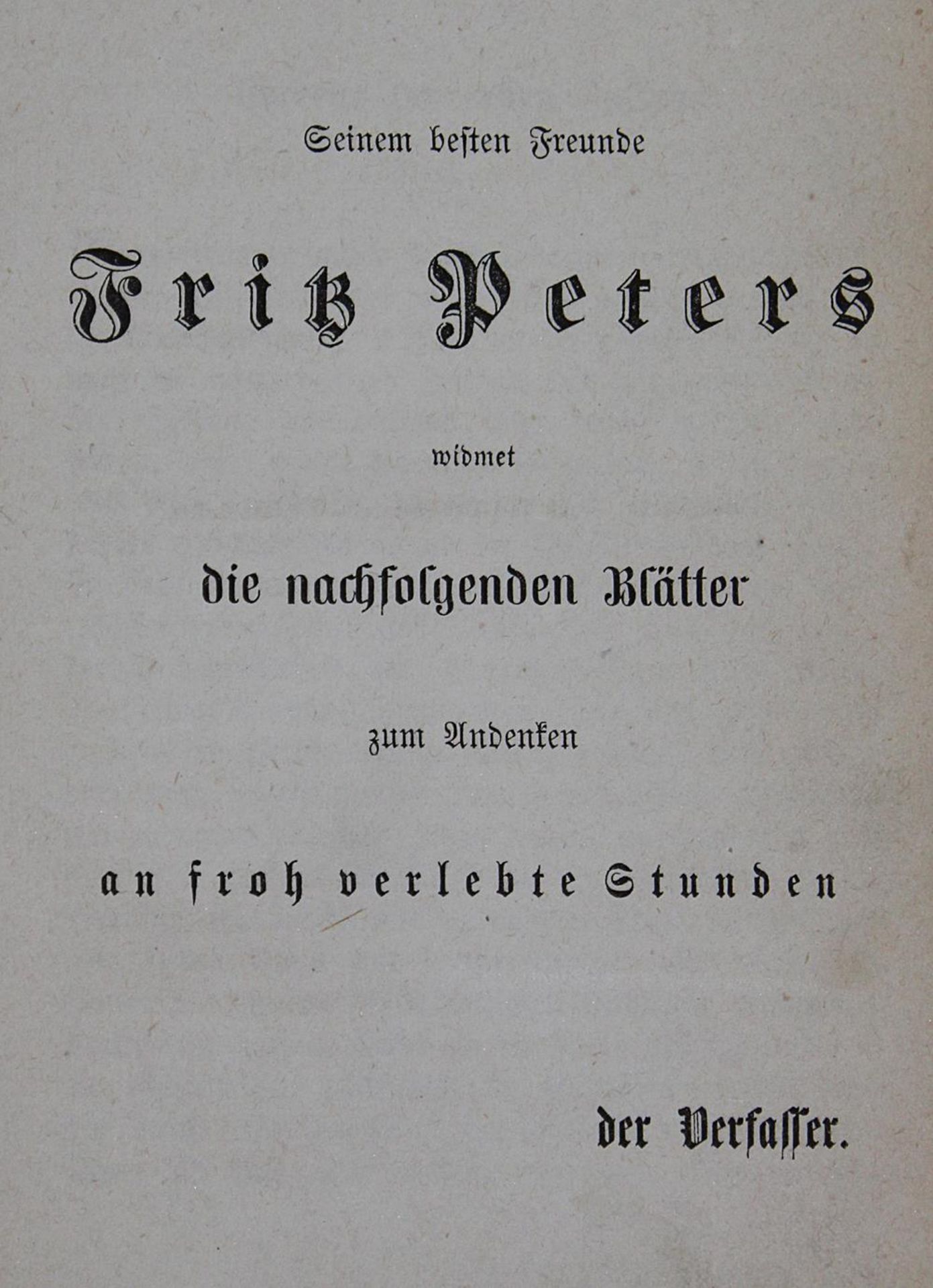 Reuter,F.Sämmtliche Werke. Mischaufl. 16 Bde. Wismar u. Ludwigslust, Hinstorff ca. 1865. Einhei
