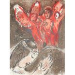 Chagall, Marc(1887 Witebsk - Saint-Paul-de-Vence 1985). Sarah u. die Engel. - Der Engel. 2 Farb