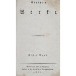 Goethe,J.W.v.Werke. 20 Bde. Stgt. u. Tbg., Cotta 1815-19. Mit 1 gest. Falttaf. u. 1 Musikbeil.