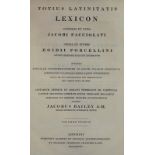 Forcellini,A.Totius latinitatis lexicon... 2 Bde. London, Baldwin u. Cradock 1828. Fol. Mit ges