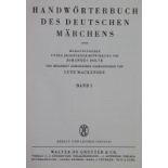 Mackensen,L.Handwörterbuch des deutschen Märchens. Bde. 1 u. 2 (= alles Erschienene) in 2 Bdn.