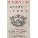 Vergilius,M.P.Opera. London, Tonson &amp; Watts 1715. Mit gest. Front. u. Holzschn.-Tvign. 29 B