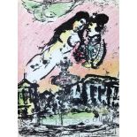 Cain,J. u.a.Chagall Lithographe. Bde. 2-6 (von 6) in 5 Bdn. Monte Carlo, Sauret 1963-86. 4°. Mi