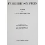 Stein,K.v.Briefe und amtliche Schriften. 10 Tle. in 11 Bdn. (Stgt.), Kohlhammer 1957-74. Gr.8°.