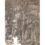 Dürer, Albrecht(1471 Nürnberg 1528). Die Kreuzabnahme. Holzschnitt um 1509/10, spät. Abzug. Ca.