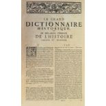 Moreri,L.Le Grand dictionnaire historique. 6 Bde. Basel, Brandmüller 1731. Fol. Ldrbde.