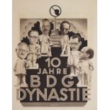 Bundestag 1929.(Deckeltit.). 10 Jahre B.D.G. 10 Jahre Entwicklung der deutschen Werbegraphik. B