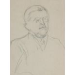 Liebermann, Max(1847 Berlin 1935) zugeschrieben. Portrait eines Herrn mit Monokel u. Schnurrbar
