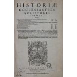 Eusebius Caesariensis.Historiae ecclesiasticae scriptores Graeci... 2 Tle. in 1 Bd. Genf, Rouie