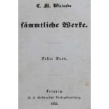 Wieland,C.M.Sämmtliche Werke. 36 Tle. in 31 Bdn. Lpz., Göschen 1855-58. Kl.8°. Hldrbde. d. Zt.
