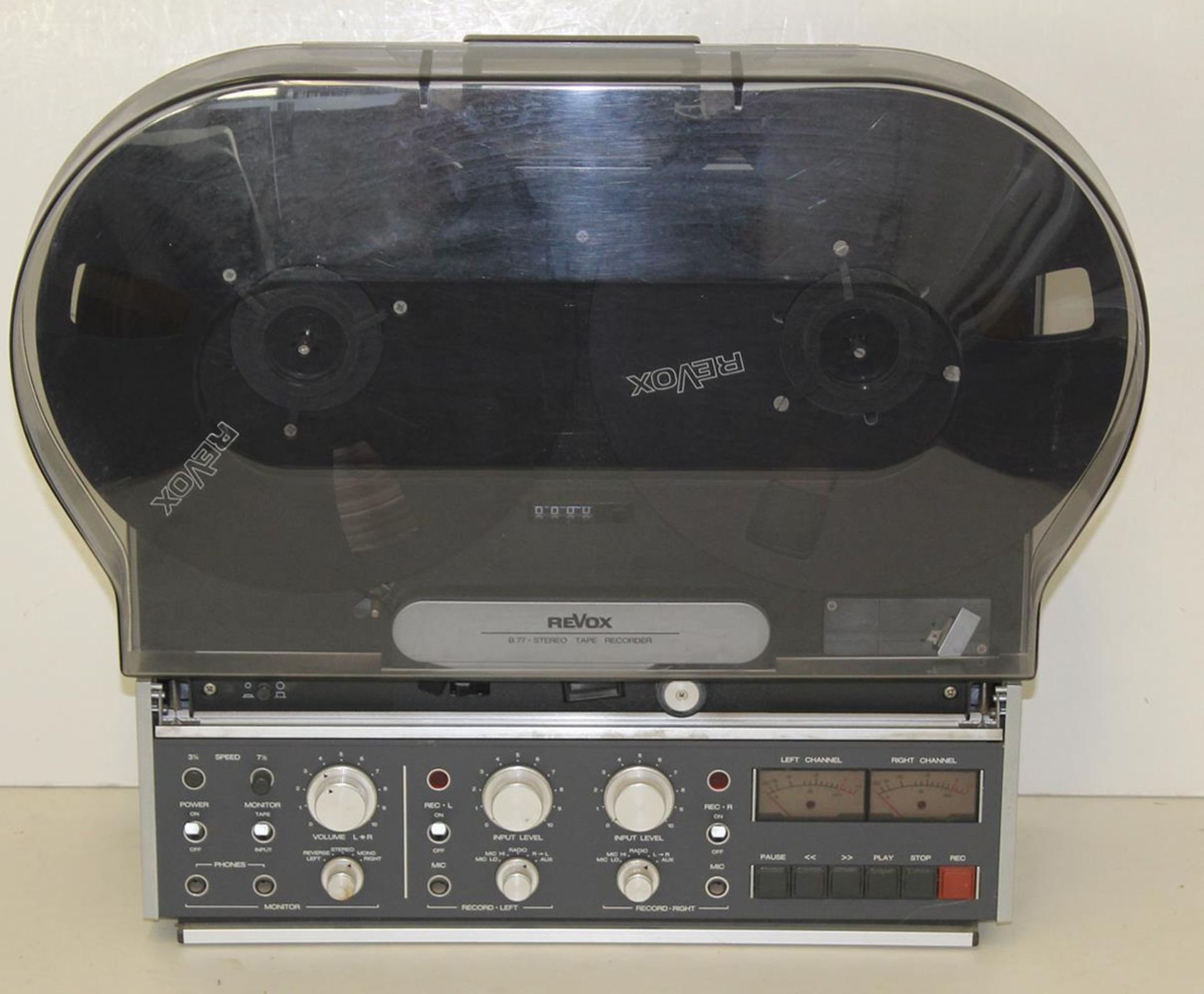 Revox B77 Tape RecorderBandmaschine von Revox mit Original Acrylblende u. Anleitung. Ehemaliges - Bild 2 aus 3
