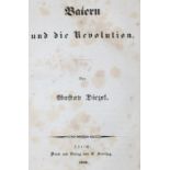 Diezel,G.Baiern und die Revolution. Zürich, Kiesling 1849. 2 Bl., 300 S. Pbd. d. Zt. (Etw. beri