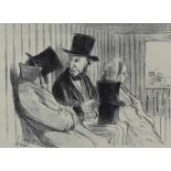 Daumier, Honoré(1808 Marseille - Valmondois 1879). 'Une fâcheuse rencontre'. Lithographie Nr. 4