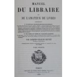 Brunet,J.C.Manuel du libraire et de l'amateur de livres. 8 Bde. Reprint. Genf, Slatkine Reprint