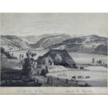 Titisee/Schwarzwald.'Vue du Lac de Titi'. Aquatinta v. H. Bebi n. E. Federle. Um 1850. Ca. 15,5