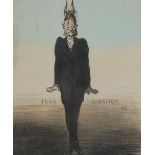 Daumier, Honoré(1808 Marseille - Valmondois 1879). Une position genante a garder cinq mois. Kol