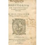 Polanco,J.A.Breve Directorivm Ad Confessarii &amp; confitentis munus recte obeundum. Paris, Cor