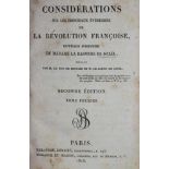 Stael,(A.L.G.)de.Considerations sur les principaux evenemens de la revolution francoise. Ouvrag