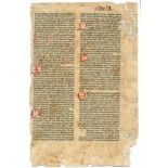 Herolt,J.Sermones discipuli de tempore et de sanctis. Daraus 14 Blätter oder Blattfragmente aus