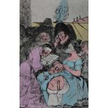 Dali, Salvador(1904 Figueres 1989). Ternera rosa. Blatt 57 aus der Folge 'Les Caprices de Goya