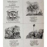 Dunker, Balthasar Anton(1746 Saal/Stralsund - Bern 1807). Randzeichnungen nach der Natur zum Fr