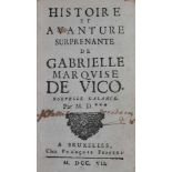 (Foppens, Francois).Histoire et avanture surprenante de Gabrielle Marquise de Vico. Nouvelle ga