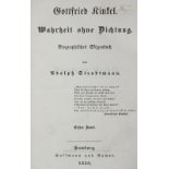 Strodtmann,A.Gottfried Kinkel. Wahrheit ohne Dichtung. Biographisches Skizzenbuch. 2 Tle. in 1