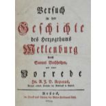 Buchholtz,S.Versuch in der Geschichte des Herzogthums Meklenburg, mit einer Vorrede v. A.J.D.Ae