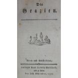 (Wieland,C.M.).Die Grazien. Bern u. Amsterdam, Walthard-Schreuder 1775. 112 S. - +Angebunden: D