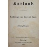 Brunier,L.Kurland. Schilderungen von Land und Leuten. Lpz., Matthes 1868. XVIII, 296 S. Lwd. d.