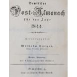 Deutscher Post-Almanachfür das Jahr 1844 (und) 1845. Hrsg. von W.Görges. 2 Jgge in 1 Bd. Brschwg.,