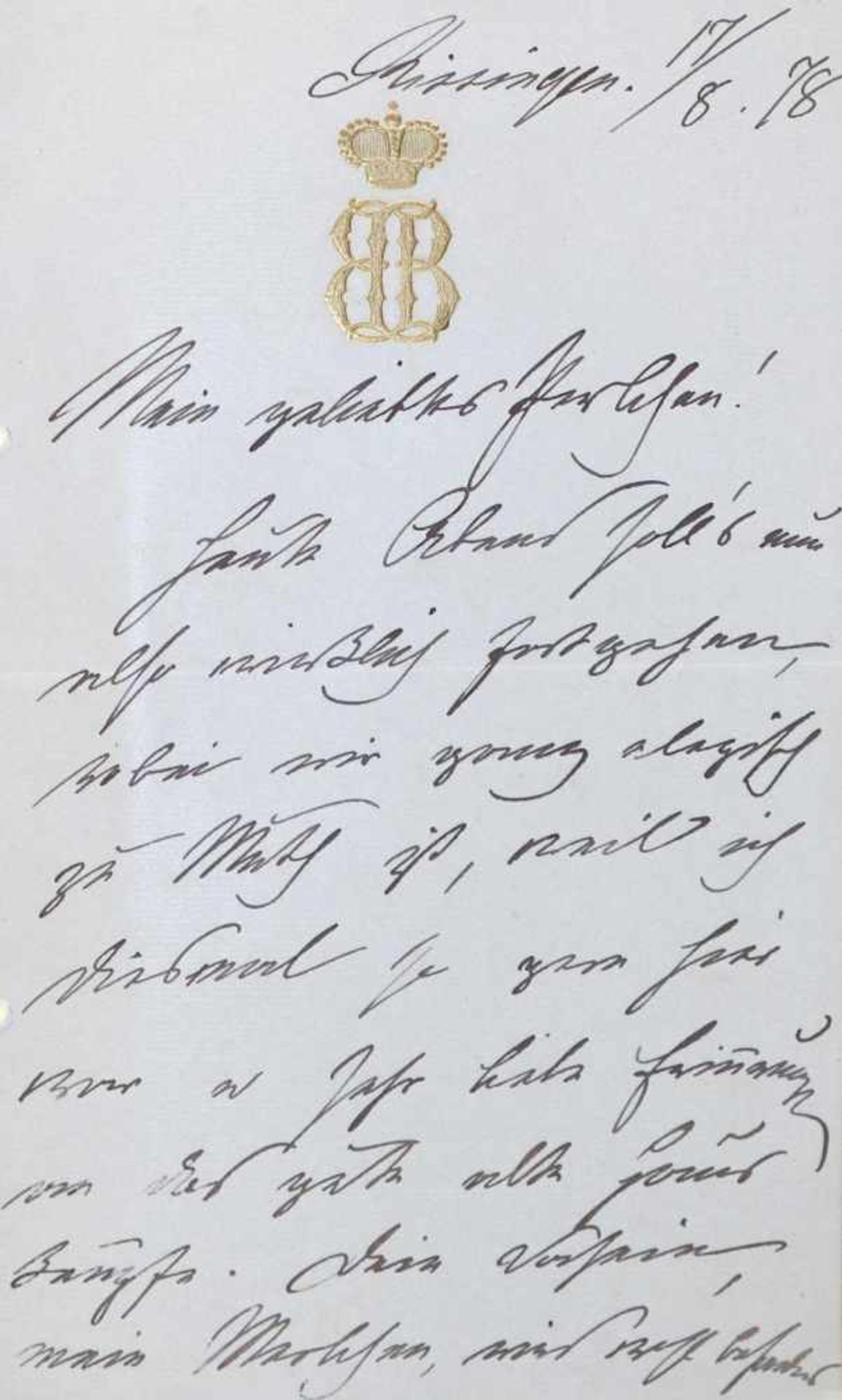 Bismarck, Johann von(1824-1894). Rückentitel: Briefe der Fürstin Bismarck (Johanna von Puttkamer, - Bild 5 aus 10
